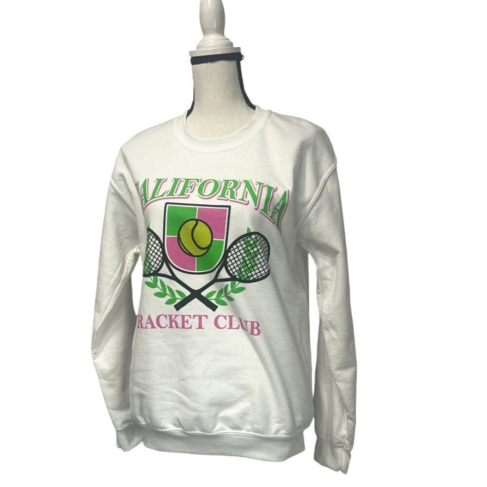 PHILCOS California Racket Club Graphic T-shirt In White, S
